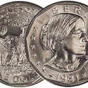 1981 P, D, S Susan B. Anthony Dollar 3 Coin Set Uncirculated