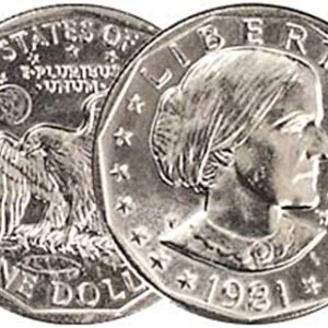 1981 P, D, S Susan B. Anthony Dollar 3 Coin Set Uncirculated