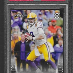 PSA 10 2020 JOE BURROW LEAF DRAFT ROOKIE CARD GRADED PSA GEM MINT 10 HOT YOUNG STAR QUARTERBACK