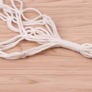 discounestore145-Hand-weaved Hanging Plant Flower Pot Holder Basket Cotton Rope Bonsai Hanger - A1002