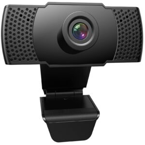 2022 upgraded 2048 x 1080 full hd webcam 2k 30 fps computer, 90° wide angle for pc laptop computer zoom skype meeting video calling games