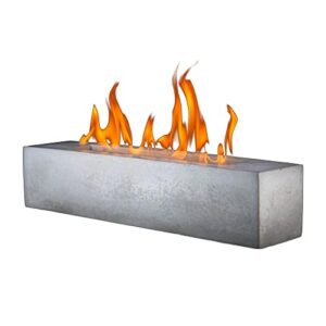 colsen tabletop ethanol fireplace indoor outdoor fire pit portable fire concrete bowl pot fireplace (rectangular) … (classic)