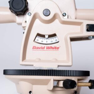 David White LT6-900 Meridian 22X Optical Level-Transit Kit (10ths), Black