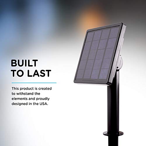 Enbrighten 45982 USB Solar Panel, Portable, Weather Resistant, Sun Power, Lightweight, Energy Efficient, 49582, Black