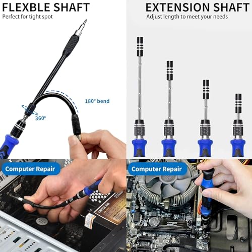 140 in 1 Precision Screwdriver Set, Professional Computer, Laptop Repair Tool Kit, Cell Phone Repair Tool Kit, Compatible for iPhone, Tablet, Macbook, PC, and Xbox Repair