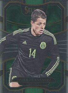 2017-18 select soccer #24 javier hernandez mexico terrace official futbol trading card picturing players in their national team uniform from panini america