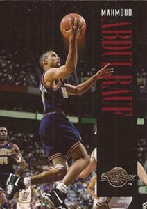 1994-95 skybox premium basketball #40 mahmoud abdul-rauf denver nuggets official nba properties trading card