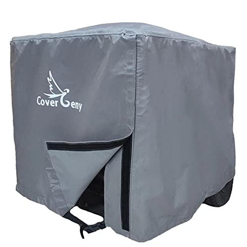 Cover Geny 100% Waterproof Generator Cover Heavy Duty Weather/UV Resistant Generator Covers 32 x 24 x 24 inch,for Universal Portable Generators 5000-10,000 Watt, Grey (32" L x 24" W x24 H)