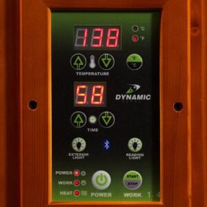 Dynamic Lugano 3-Person Low EMF (Under 8MG) FAR Infrared Sauna (Canadian Hemlock)