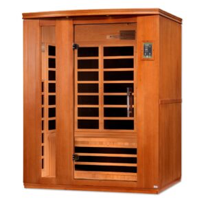 Dynamic Lugano 3-Person Low EMF (Under 8MG) FAR Infrared Sauna (Canadian Hemlock)