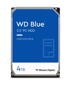 western digital 4tb wd blue pc internal hard drive hdd - 5400 rpm, sata 6 gb/s, 256 mb cache, 3.5" - wd40ezaz