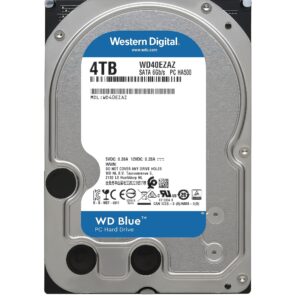 Western Digital 4TB WD Blue PC Internal Hard Drive HDD - 5400 RPM, SATA 6 Gb/s, 256 MB Cache, 3.5" - WD40EZAZ