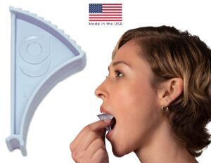 gentle jaw pain relief device for tmj grinding clenching headaches ​bruxism caused by tight jaw muscles. use it to passively stretch and ​r​elax your jaw muscles. we call it yoga for the jaw