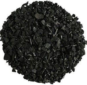ipw industries bulk activated carbon - 4x8 mesh coconut shell granular activated charcoal (gac) for water filtration - replacement media carbon water filter media (5 lbs)
