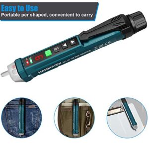 Auroland Non-Contact Voltage Tester with 9 Gear Adjustable Sensitivity Voltage Detector Pen AC Circuit Tester Tool LCD Display LED Flashlight Buzzer Alarm Range12V-1000V & Live/Null Wire Judgment AC1