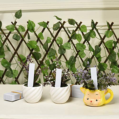 1000 Pcs 4 Inch Plastic Plant Nursery Garden Labels Waterproof Pot Markers Garden Stake Tags, White