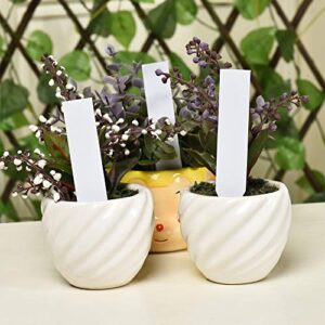 1000 Pcs 4 Inch Plastic Plant Nursery Garden Labels Waterproof Pot Markers Garden Stake Tags, White