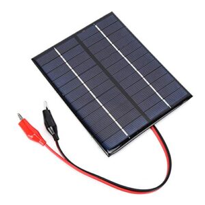 alomejor solar panel 2w 12v polycrystalline silicon diy portable high efficiency solar module with clip for outdoor emergency charging