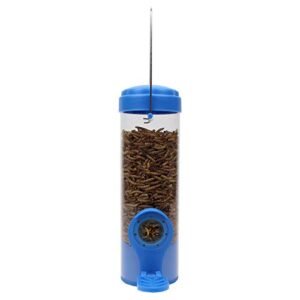 perky-pet 388f dried mealworm bird feeder with flexports