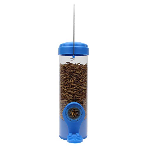 Perky-Pet 388F Dried Mealworm Bird Feeder with Flexports