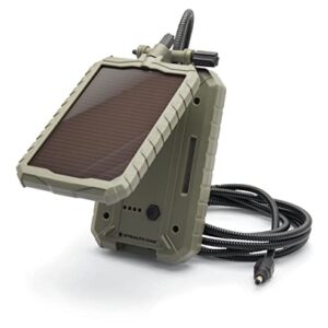 Stealth Cam Durable Sol-Pak Solar Battery Pack | 12V Solar Power Panel, 3000 MAH Rechargeable Battery & 10ft Insulated Cable | Compatible with All Wireless/Cellular Trail Cameras