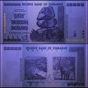 2008 - Reserve Bank of Zimbabwe 50 Trillion Dollar Seller Uncirculated