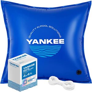 yankee pool pillows for above-ground swimming pools | extra durable 0.4 mm pvc (27 gauge) winter pool pillow (4x4 ft.)