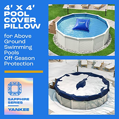 Yankee Pool Pillows for Above-Ground Swimming Pools | Extra Durable 0.4 mm PVC (27 Gauge) Winter Pool Pillow (4x4 ft.)