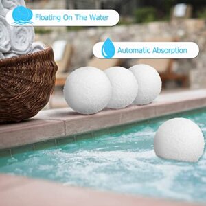 Scum Eliminating Ball, Oil Absorbing Sponge for Swimming Pools, Hot Tub, and Spas, Reusable