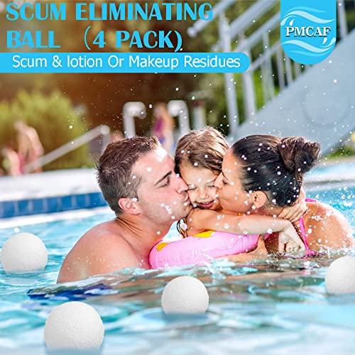 Scum Eliminating Ball, Oil Absorbing Sponge for Swimming Pools, Hot Tub, and Spas, Reusable