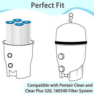 Future Way 4-Pack CCP320 Pool Filter Cartridges Replacement for Pentair Clean & Clear Plus 320, Replace Pleatco PCC80, Pentair R173573, 320 sq.ft