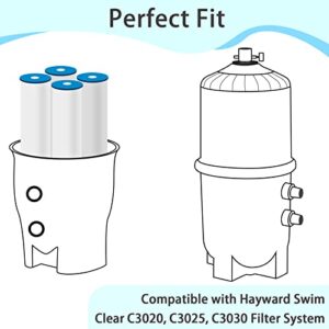 Future Way 4-Pack C3030 Pool Filter Cartridges Replacement for Hayward SwimClaer C580E, C3030, C3025, C3020, Replace Pleatco PA81, Hayward CX580XRE, 325 sq.ft