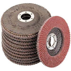 20 Pack 4-1/2 Inch Flap Disc 60 Grit Grinder Sanding Disc 4.5 Inch Grinding Wheels and Sanding Discs for Angle Grinder, Type #27 Aluminum Oxide Abrasives Flap Sanding Wheels (4-1/2" x 7/8")