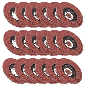 20 Pack 4-1/2 Inch Flap Disc 60 Grit Grinder Sanding Disc 4.5 Inch Grinding Wheels and Sanding Discs for Angle Grinder, Type #27 Aluminum Oxide Abrasives Flap Sanding Wheels (4-1/2" x 7/8")