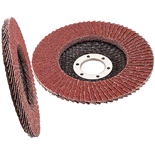 20 Pack 4-1/2 Inch Flap Disc 60 Grit Grinder Sanding Disc 4.5 Inch Grinding Wheels and Sanding Discs for Angle Grinder, Type #27 Aluminum Oxide Abrasives Flap Sanding Wheels (4-1/2" x 7/8")