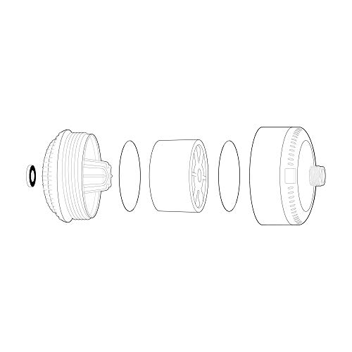 Sprite Industries SL2-BN Slim-Line 2 Universal Shower Filter, Brushed Nickel