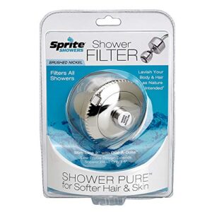 Sprite Industries SL2-BN Slim-Line 2 Universal Shower Filter, Brushed Nickel