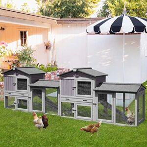 aivituvin chicken coop for 4-6 chickens outdoor duck house wooden quail cage hen coop-expandable design