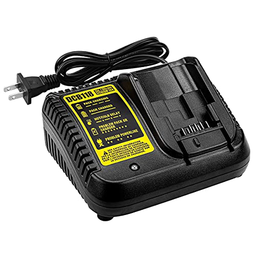 ANTRobut Replacement Fast Battery Charger DCB118 for Dewalt 20V MAX Battery Charger for Dewalt Battery DCB205 DCB204 DCB206 DCB200 DCB201 DCB203 Replace DCB107 DCB112 DCB115 DCB105