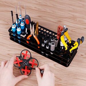 FPVERA Screwdriver Storage Rack Screwdriver Organizers for Hex Cross Screw Driver RC Tools Kit Organizers 63 Hole