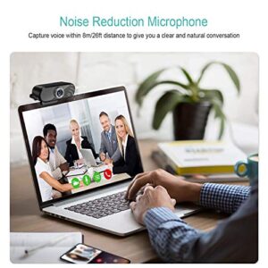 Youlisn 1080P Webcam with Microphone, USB Webcam Streaming Computer External Web Camera for PC Laptop, Computer Camera Suitable for Video Calling Conferencing Recording