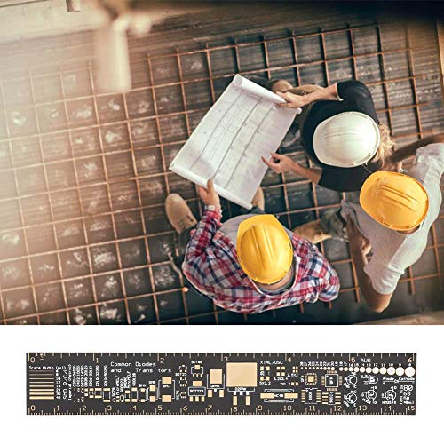 Multifunctional PCB Ruler, Engineering Scale Printed Circuit Board Ruler Measuring Tool 15cm/6.3inch