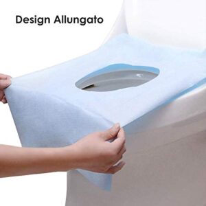 Disposable Toilet Seat Covers - 30 Counts Waterproof Individually Wrapped Portable Travel Toilet Seat Covers for Adults Kids Toddler Potty Training Public Toilet, Lengthened Size 16x24 Inch, 3 Packs