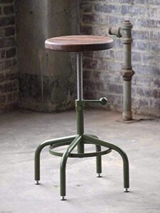 adjustable walnut industrial stool simple modern and minimalist bar stools usa made