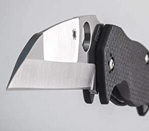 Spyderco Canis Knife with 3.43" CPM S30V Stainless Steel Blade and Carbon Fiber G-10 Laminate Handle - PlainEdge - C248CFP