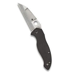 spyderco canis knife with 3.43" cpm s30v stainless steel blade and carbon fiber g-10 laminate handle - plainedge - c248cfp