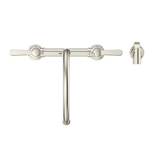 Pfister LG31-TDD Port Haven Kitchen Bridge Faucet with Side Sprayer, Polished Nickel