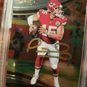 Patrick Mahomes 2017 Panini Select RC Silver Prizm PSA GEM MINT 10 AUTO 9 1/1 - Football Slabbed Autographed Rookie Cards