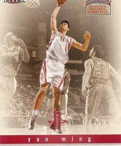 2004 Fleer National Baseball Card Day #9 Yao Ming Houston Rockets NBA Basketball Card NM-MT