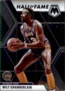 2019-20 panini mosaic #285 wilt chamberlain los angeles lakers hall of fame basketball card